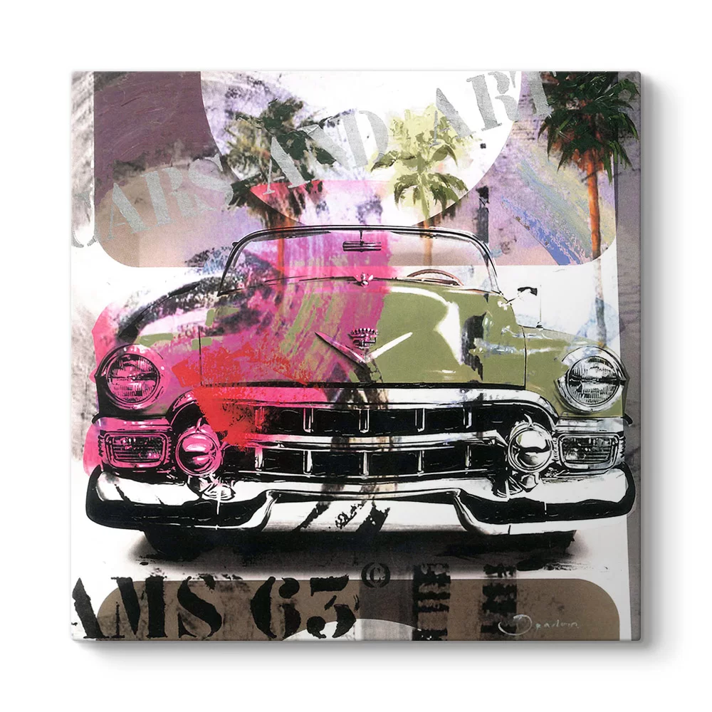 PopArt Klasik Araba Tablosu - Model 3